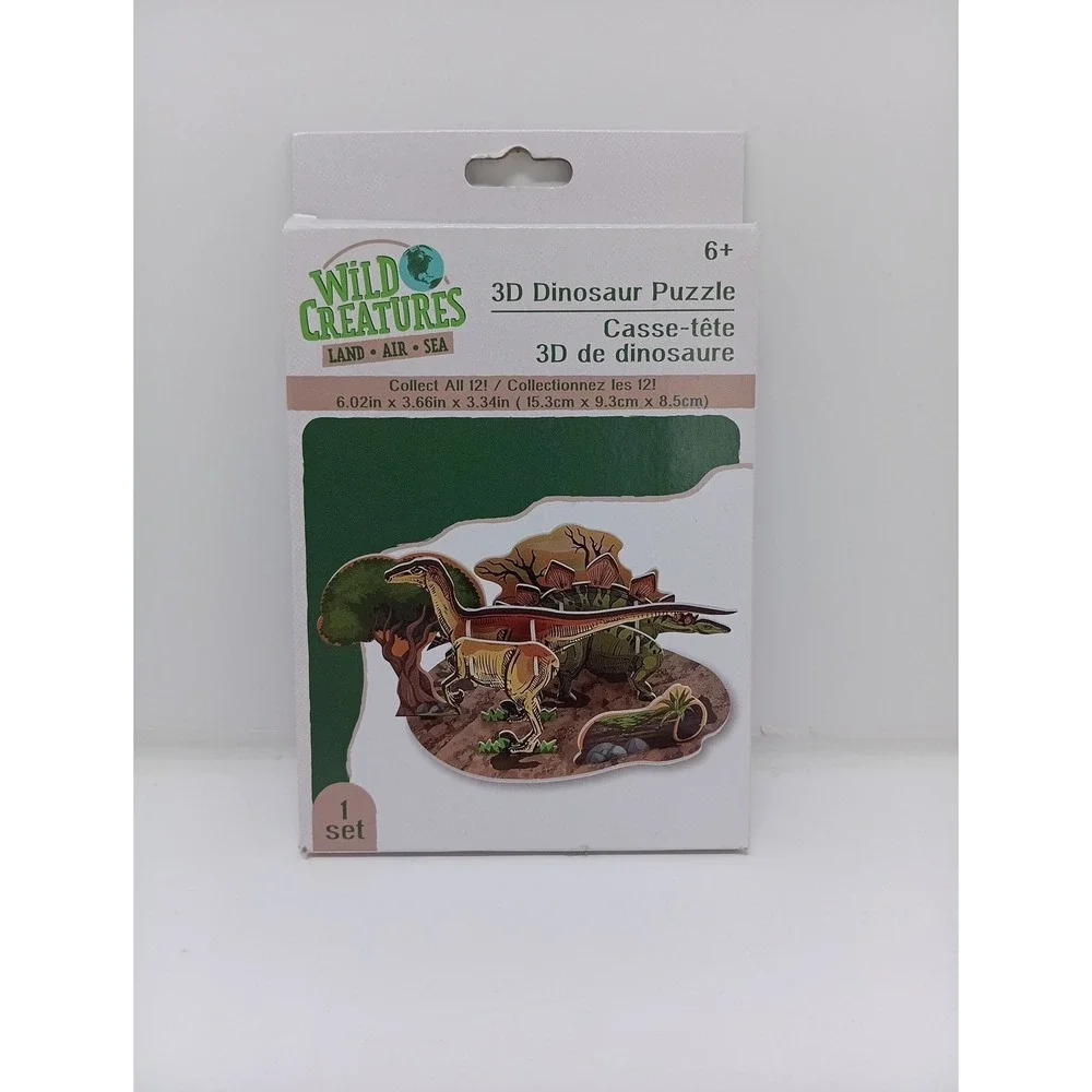 Wild Creatures 3D Dinosaur Puzzle New In Box, Unopened, Complete